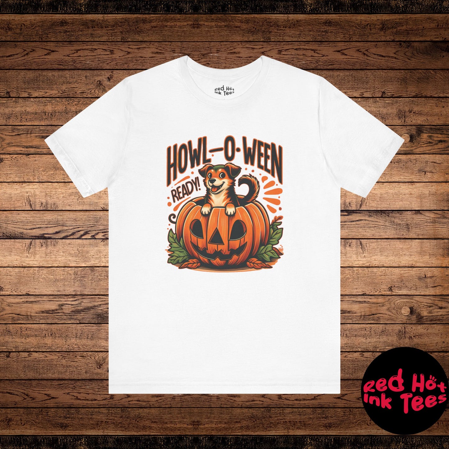 🐶🎃 "Howl-O-Ween Ready" Cute Halloween Dog and Pumpkin T-Shirt 🎃🐾