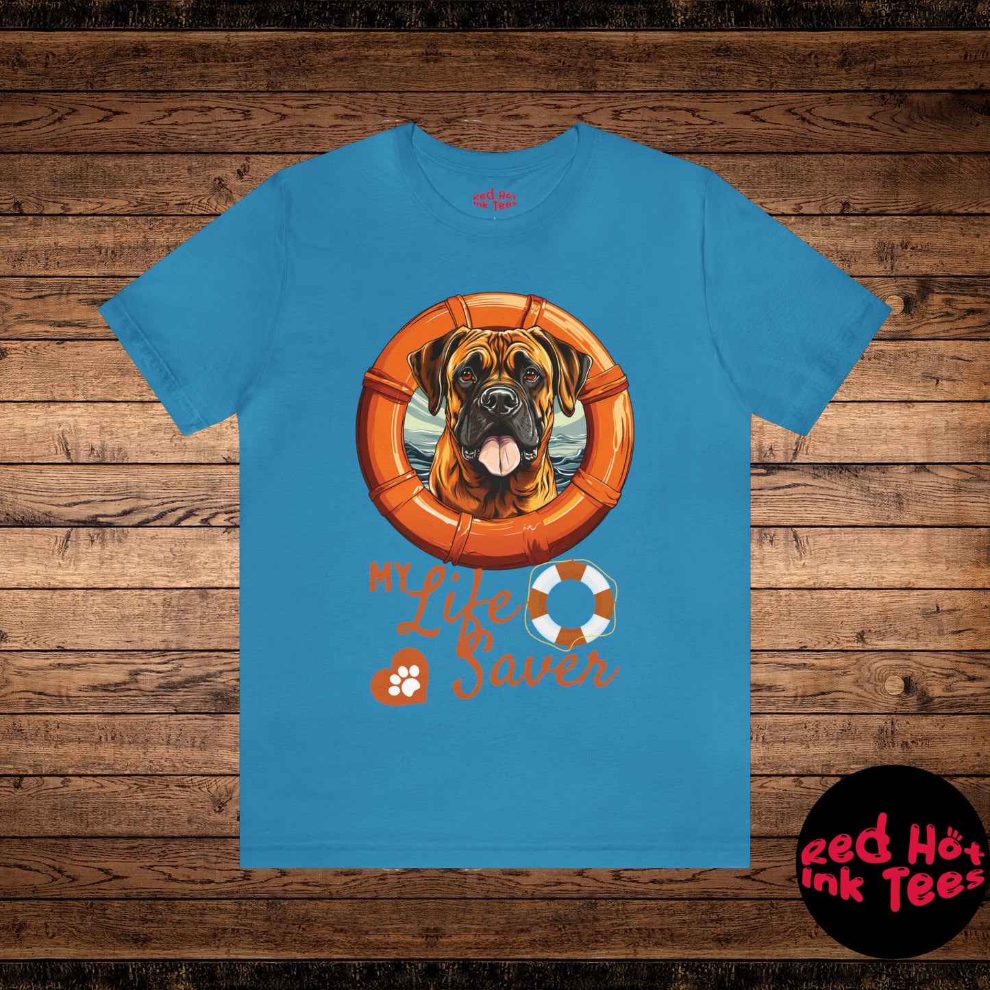 My Life Saver Bullmastiff Dog Tee