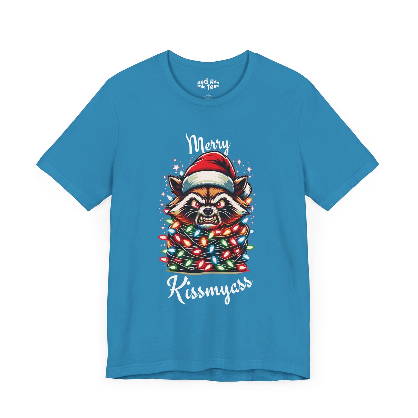 Merry Kissmyass Raccoon Tee