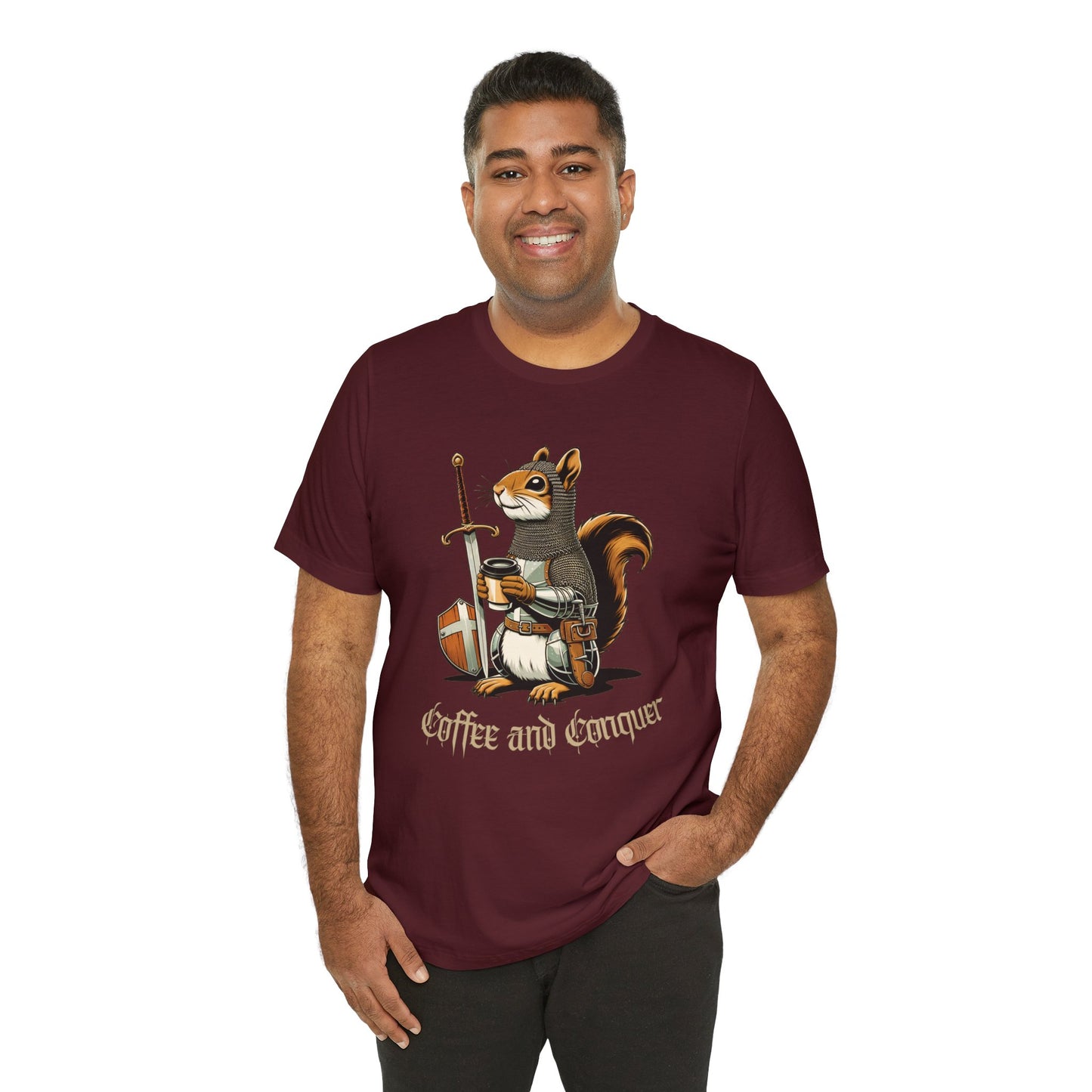 🐿️ Coffee and Conquer Squirrel Tee 🐿️