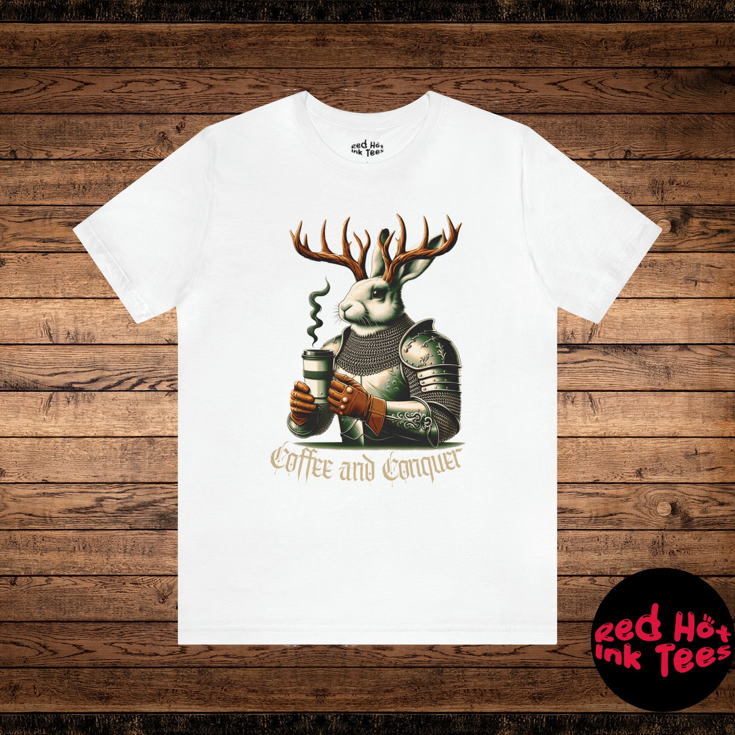 🐇🦌 Coffee and Conquer Jackalope Tee 🐇🦌