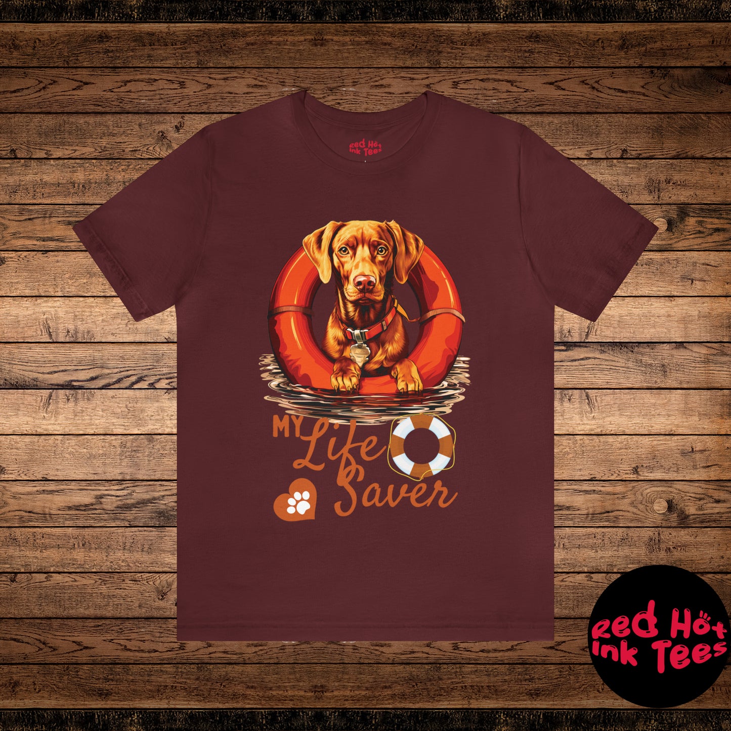 My Life Saver Vizsla Dog Tee