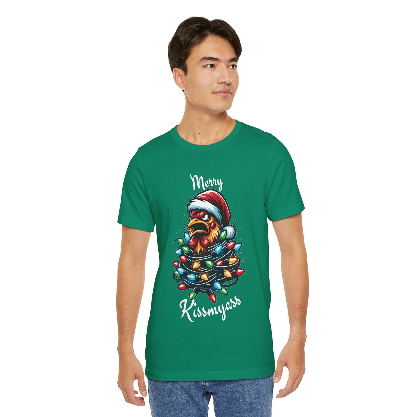 Merry Kissmyass Chicken Tee