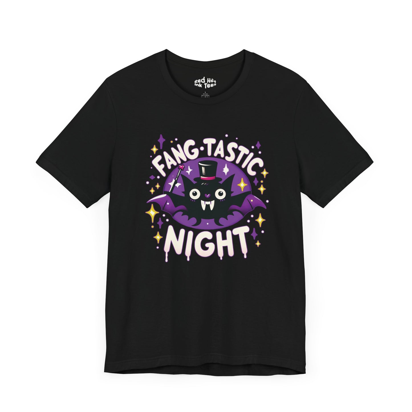 🦇 "Fang-Tastic Night" Cute Halloween Bat T-Shirt 🎃