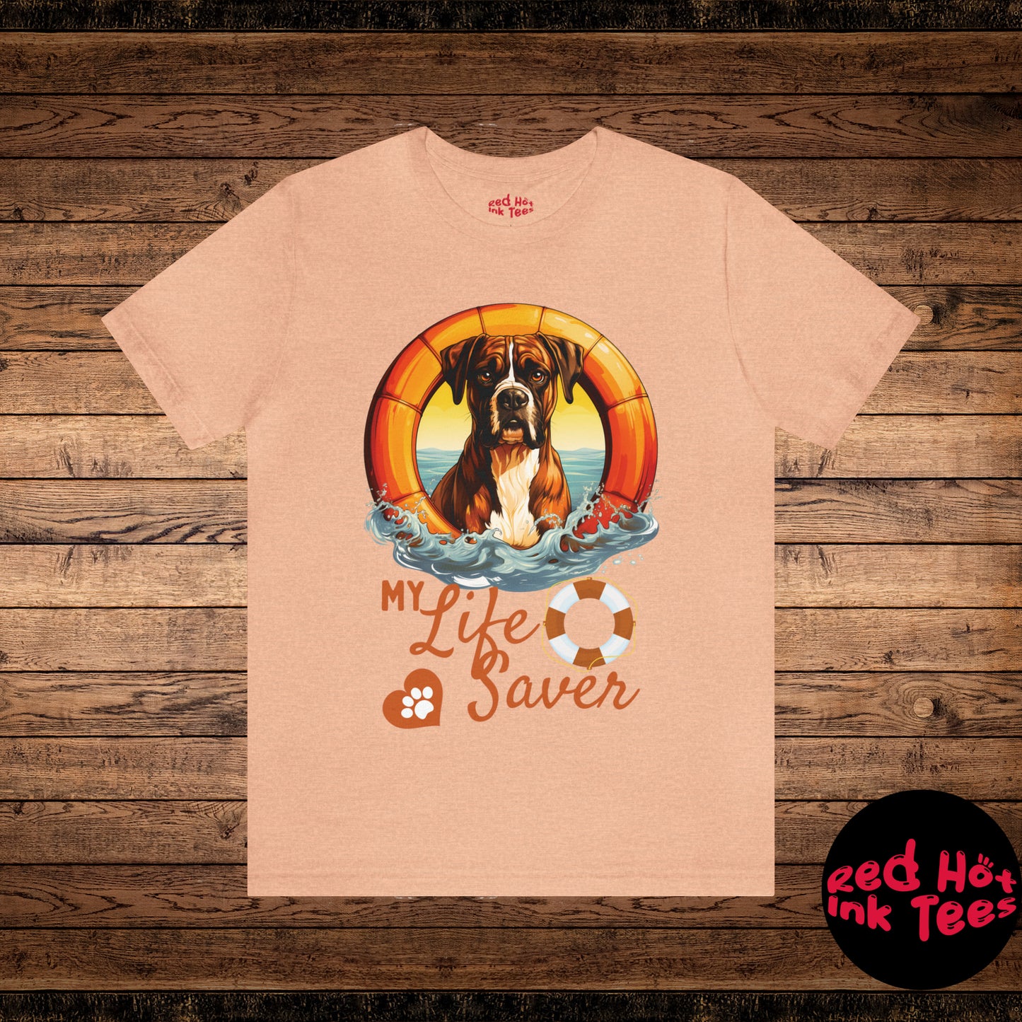 My Life Saver Boxer Dog Tee