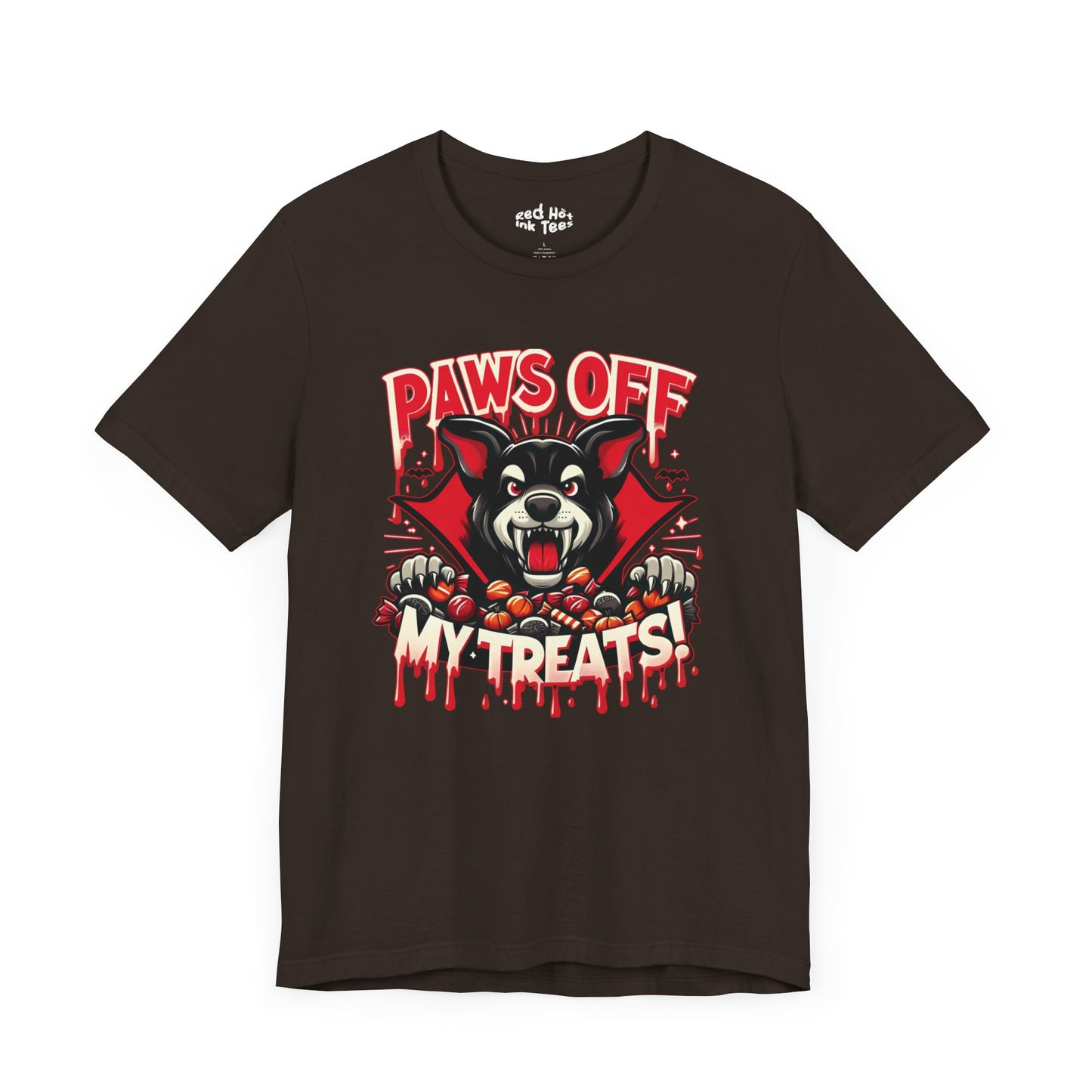 🐾🧛‍♂️ "Paws Off My Treats" Fierce Halloween Dog T-Shirt 🍬🎃