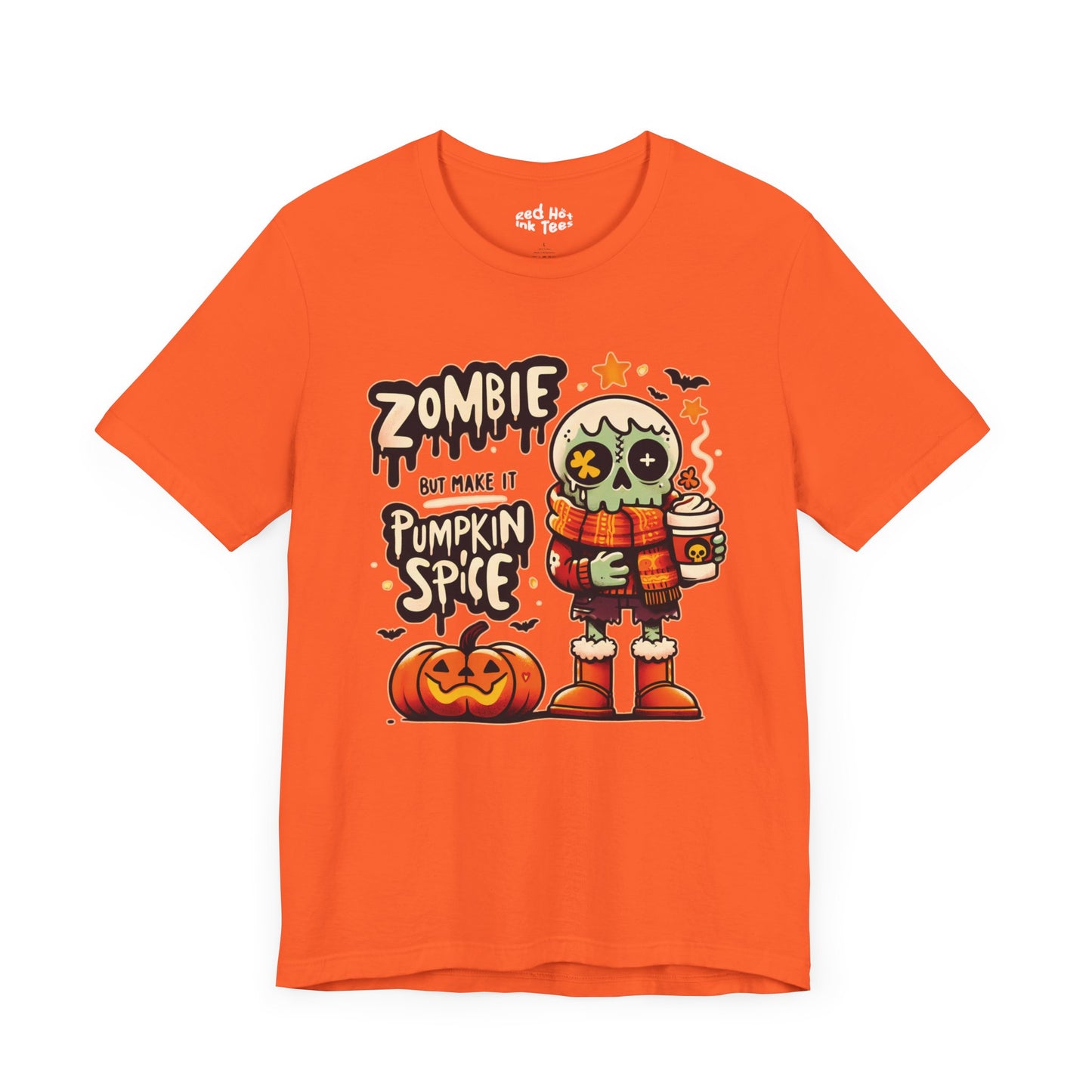 🎃 "Zombie But Make It Pumpkin Spice" Funny Halloween T-Shirt 🧟‍♂️☕