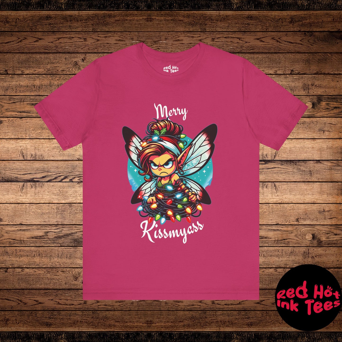 Merry Kissmyass Fairy Tee