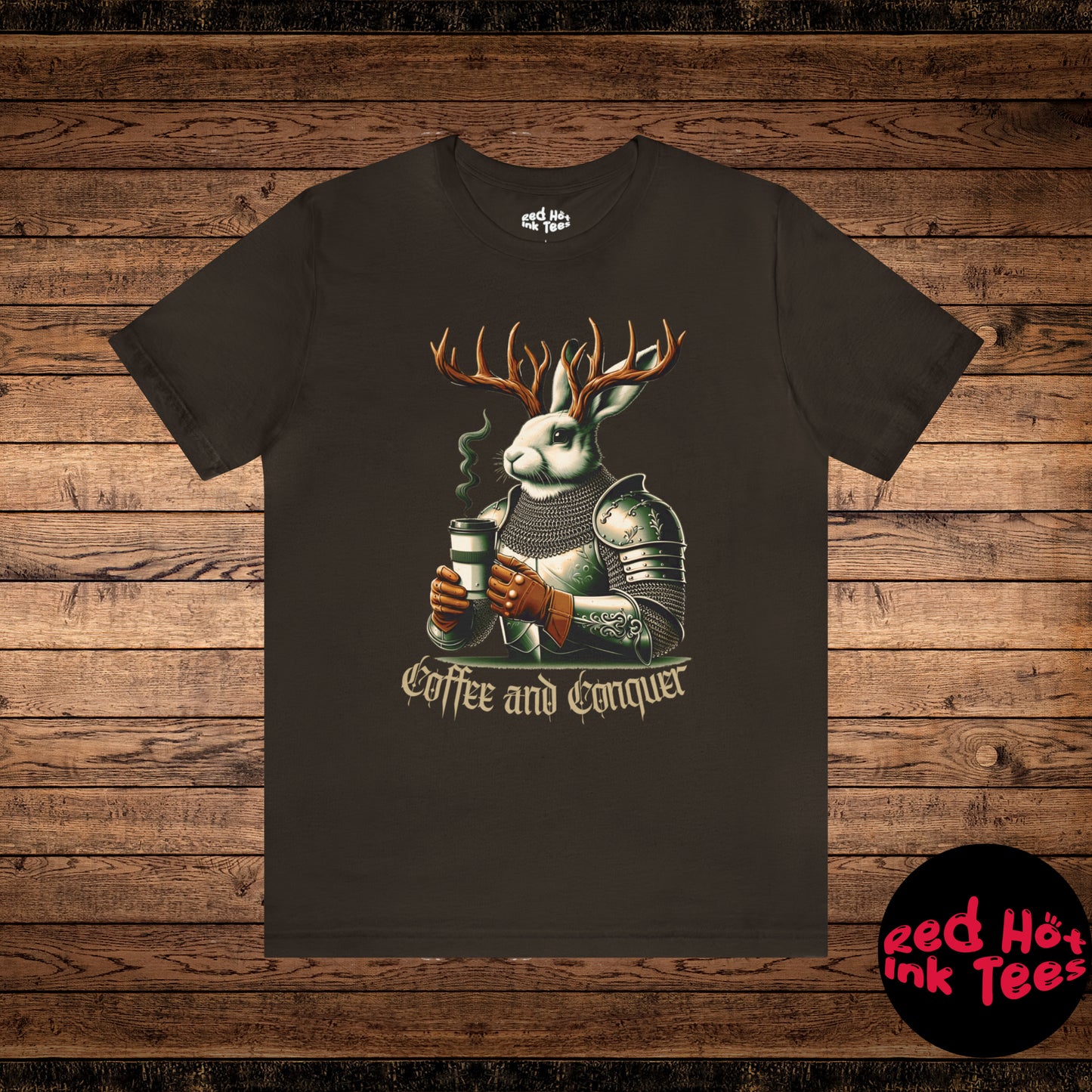 🐇🦌 Coffee and Conquer Jackalope Tee 🐇🦌