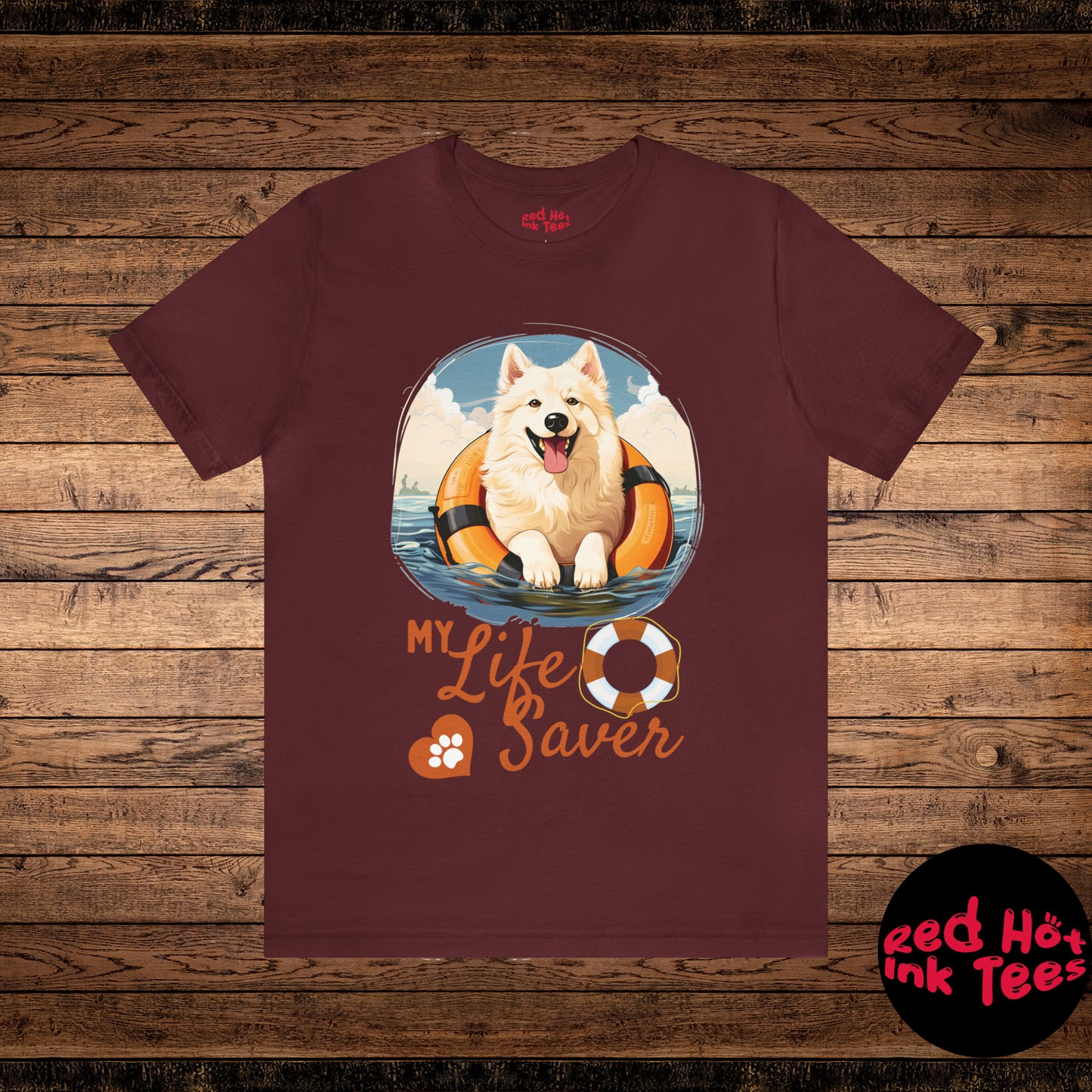 My Life Saver Samoyed Dog Tee