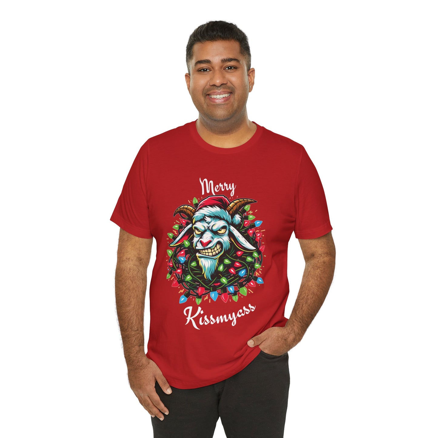 Merry Kissmyass Goat Tee