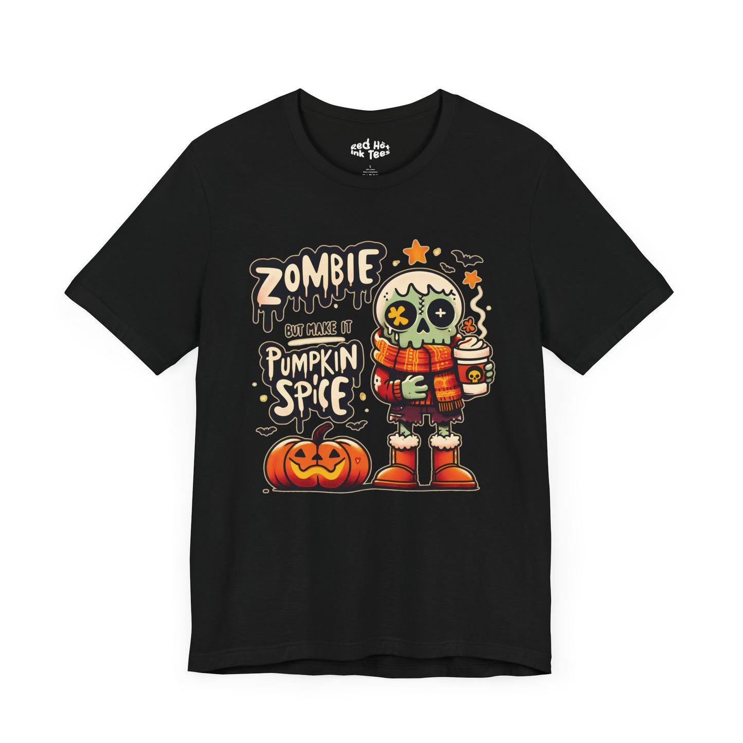 🎃 "Zombie But Make It Pumpkin Spice" Funny Halloween T-Shirt 🧟‍♂️☕