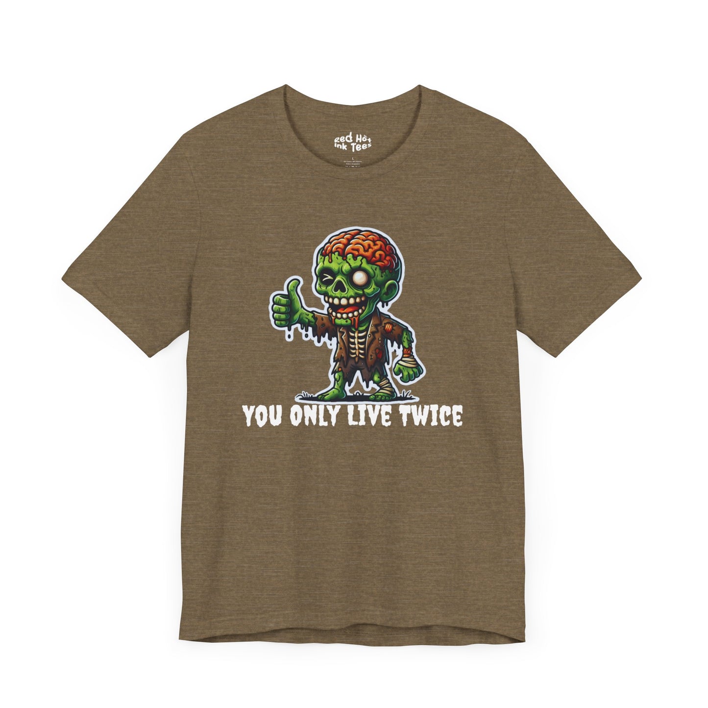 🧟‍♂️ "You Only Live Twice" Zombie Thumbs Up T-Shirt 🧠