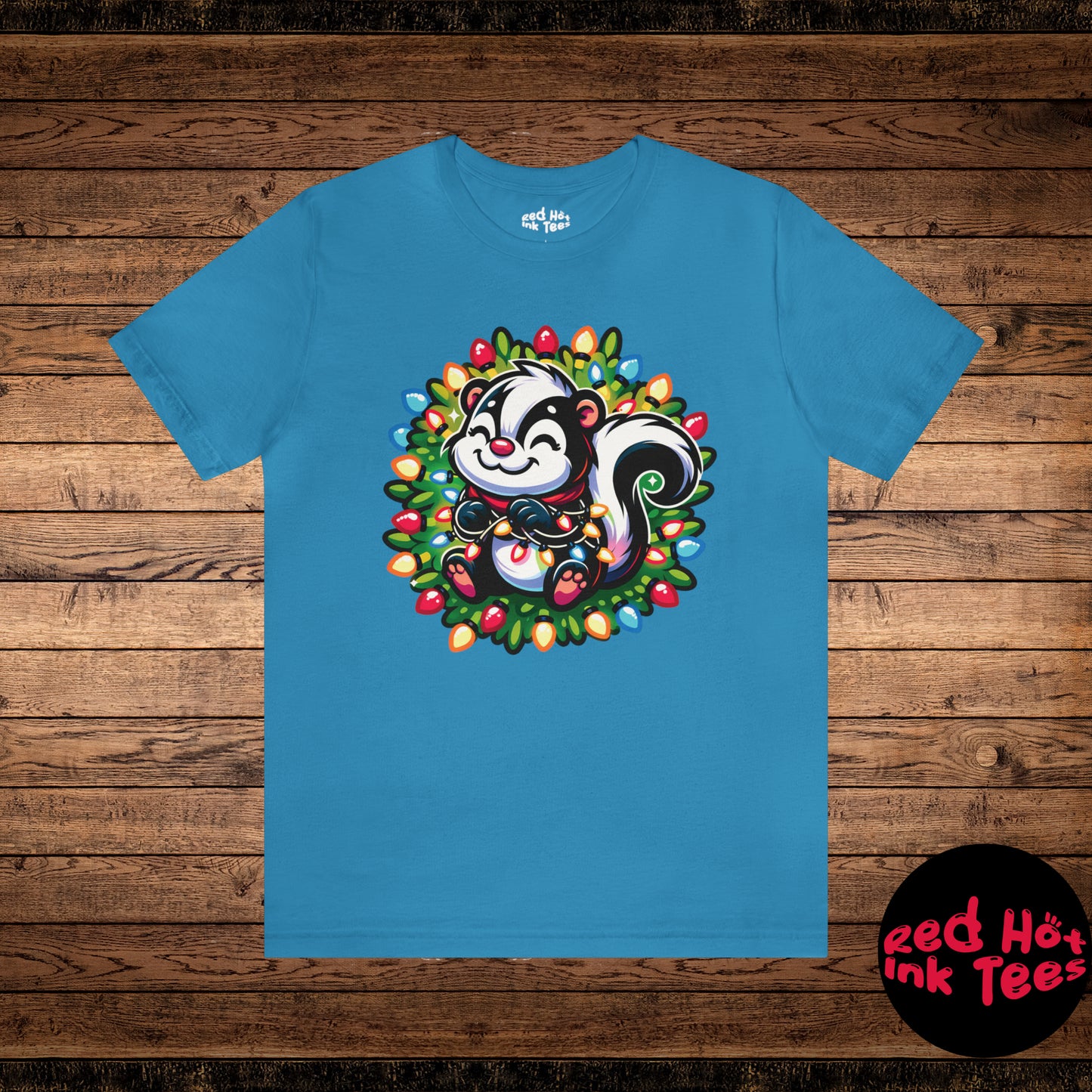 Skunk Christmas Entanglement Tee