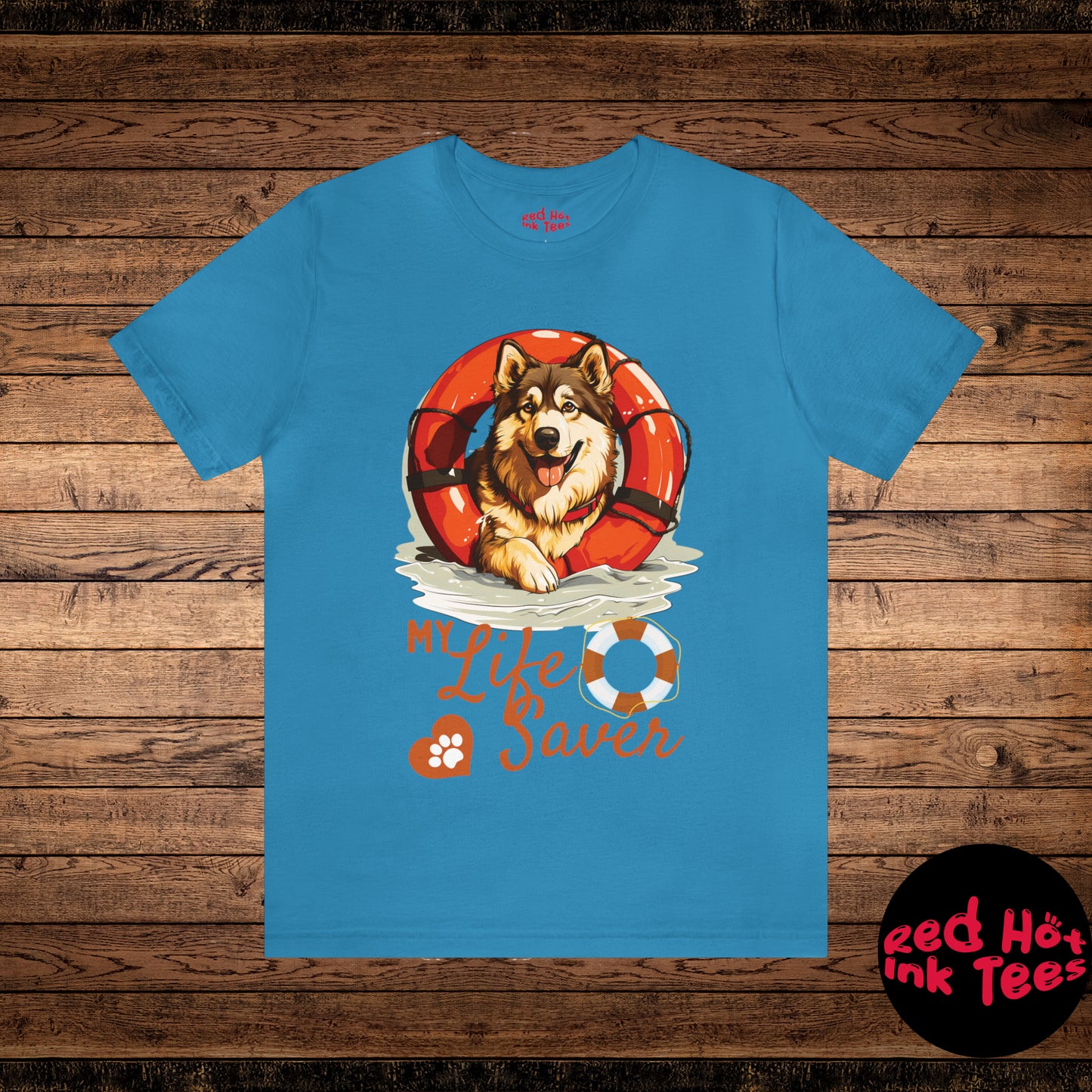 My Life Saver Alaskan Malamute Dog Tee