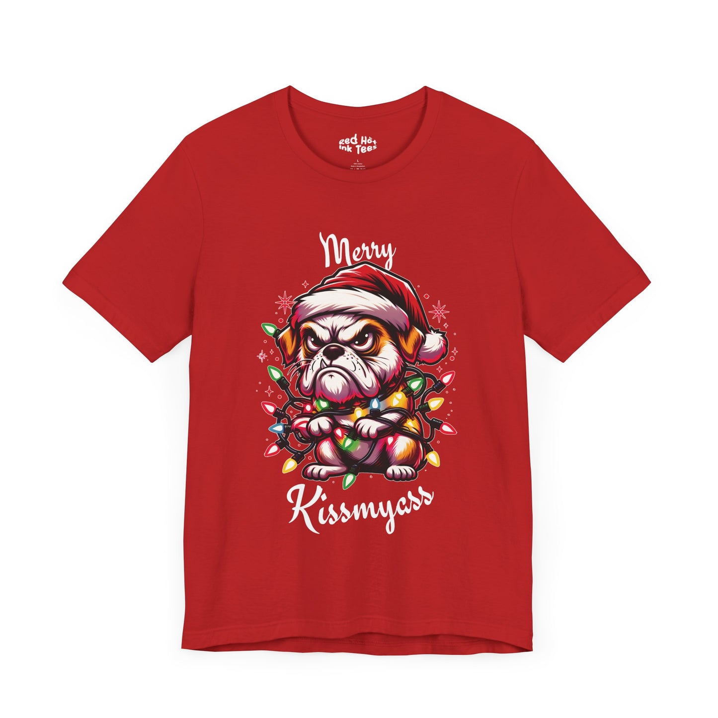 Merry Kissmyass Dog Tee