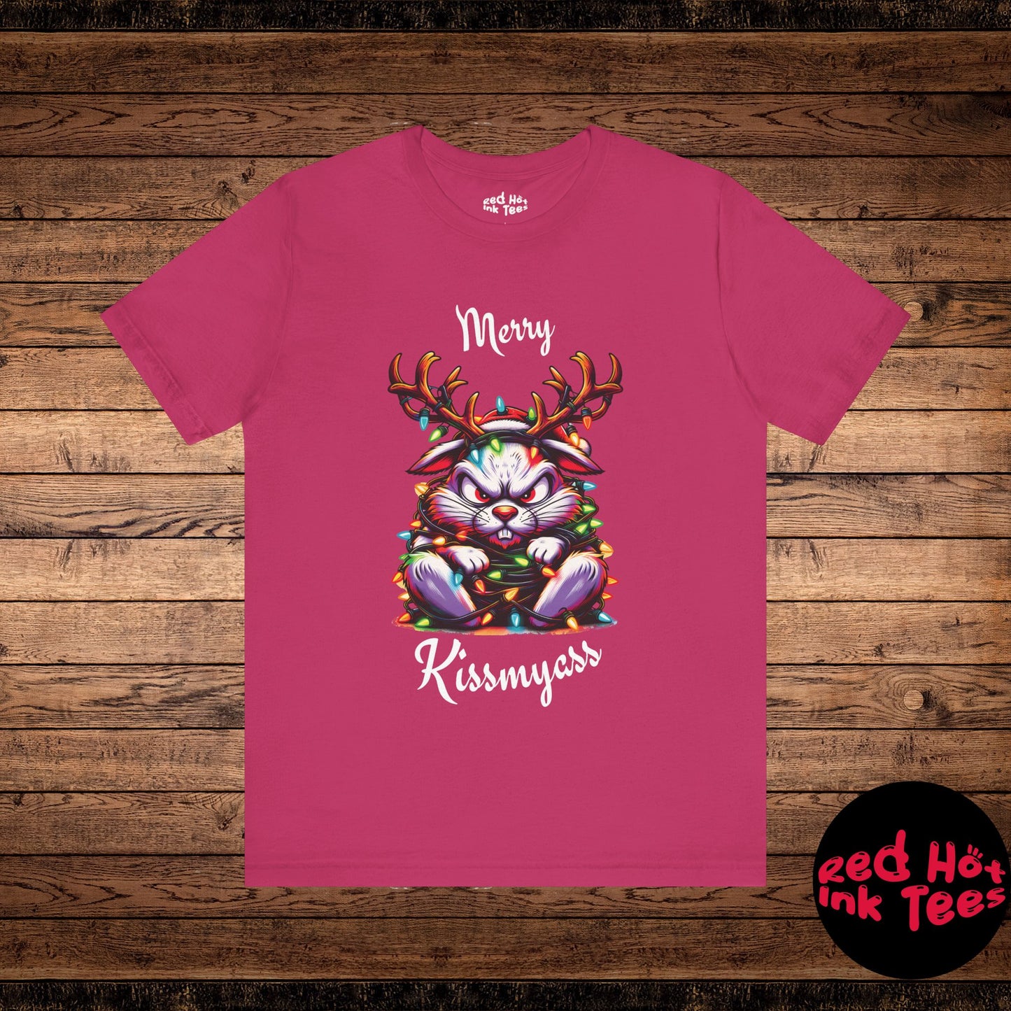 Merry Kissmyass Jackalope Tee