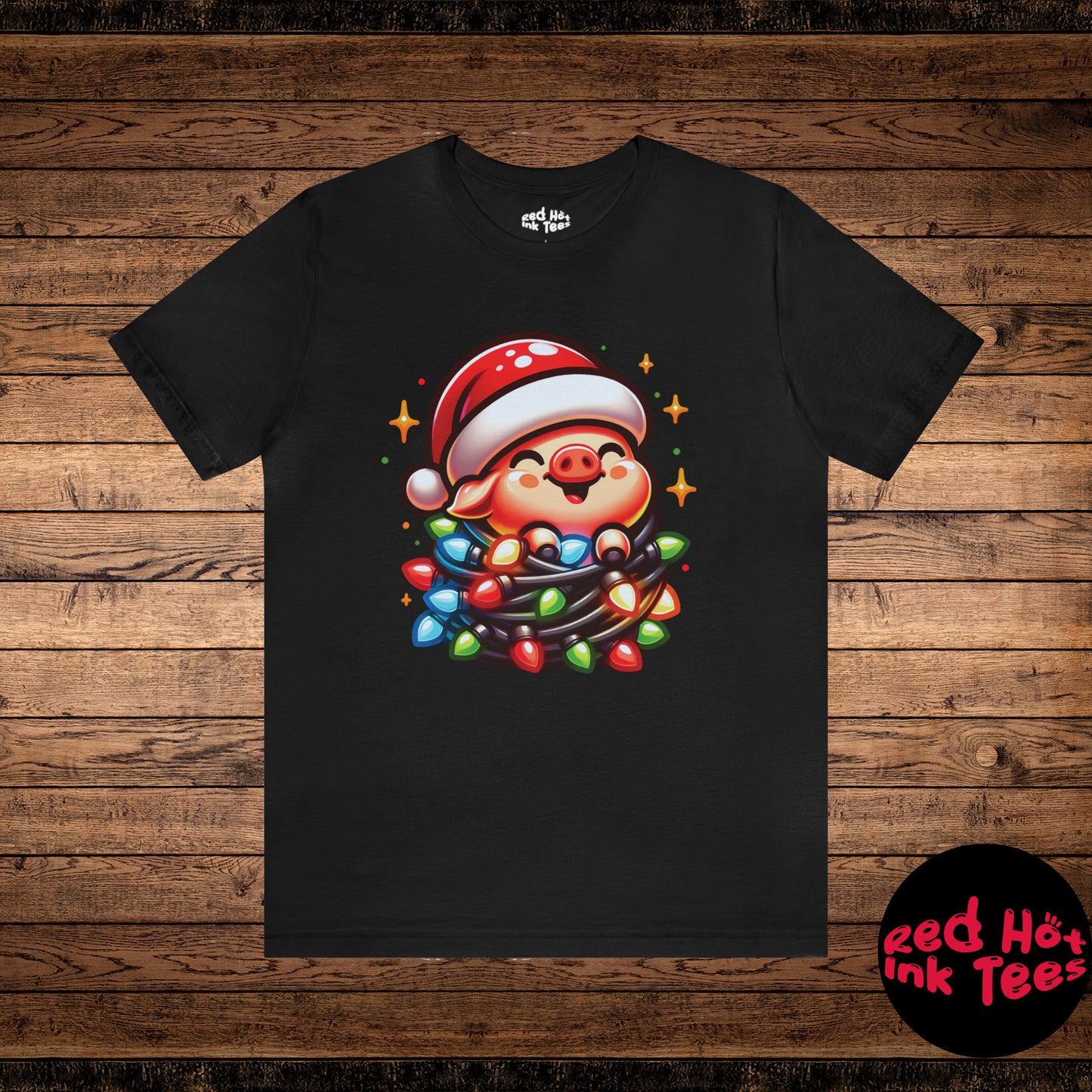 Pig Christmas Entanglement Tee