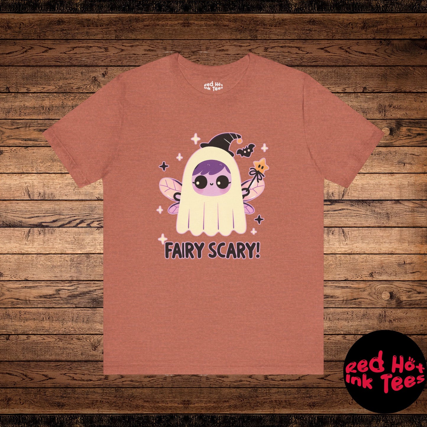 🧚‍♀️👻 "Fairy Scary" Cute Halloween Ghost Fairy T-Shirt 🎃✨