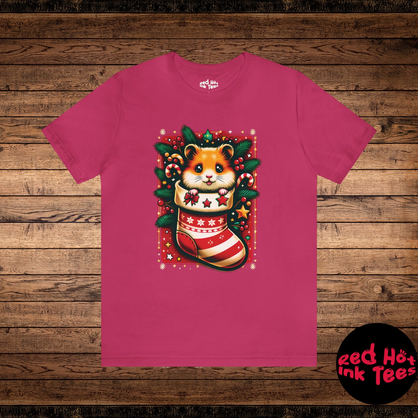 🐹 "Hamster Stocking Tee" 🎄