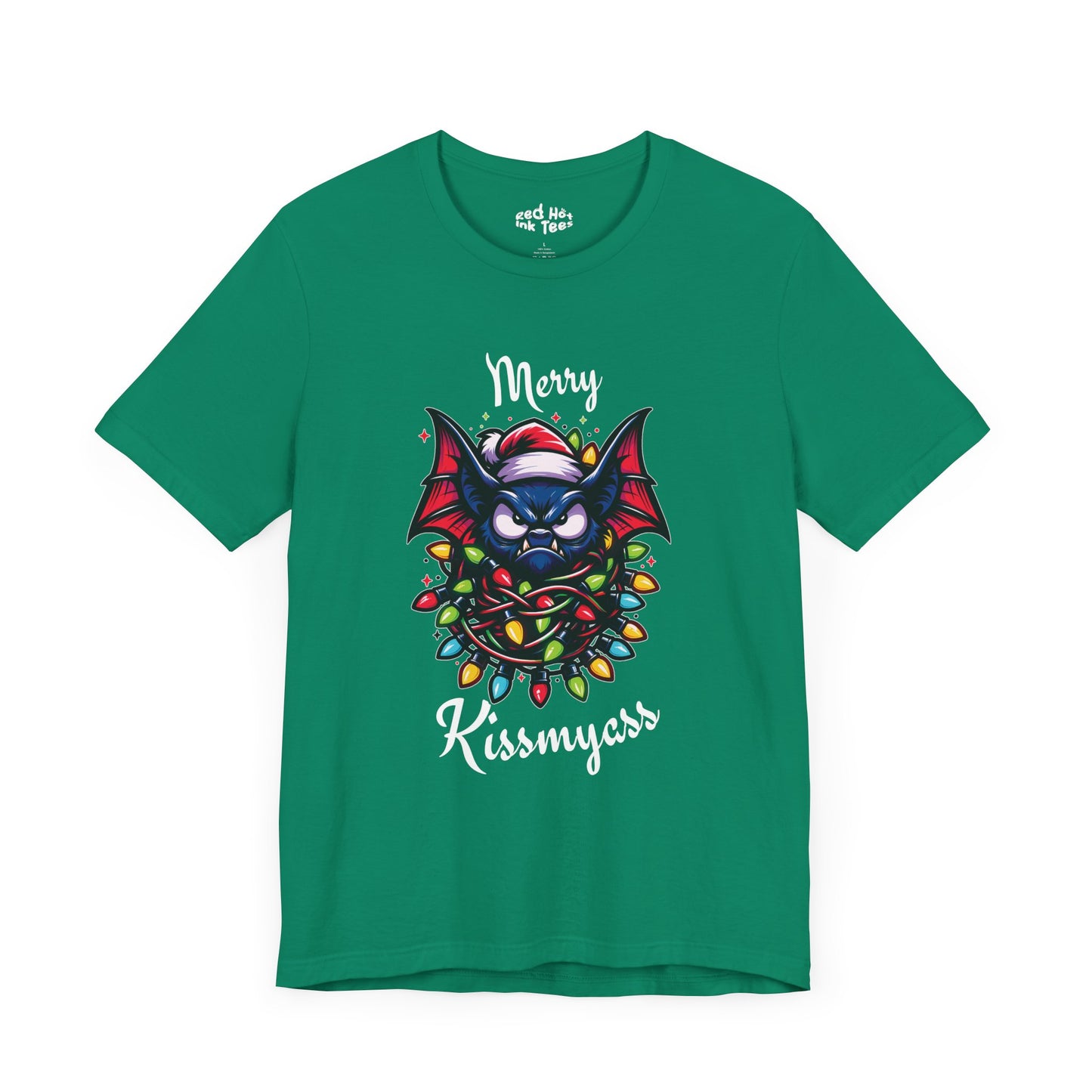 Merry Kissmyass Bat Tee