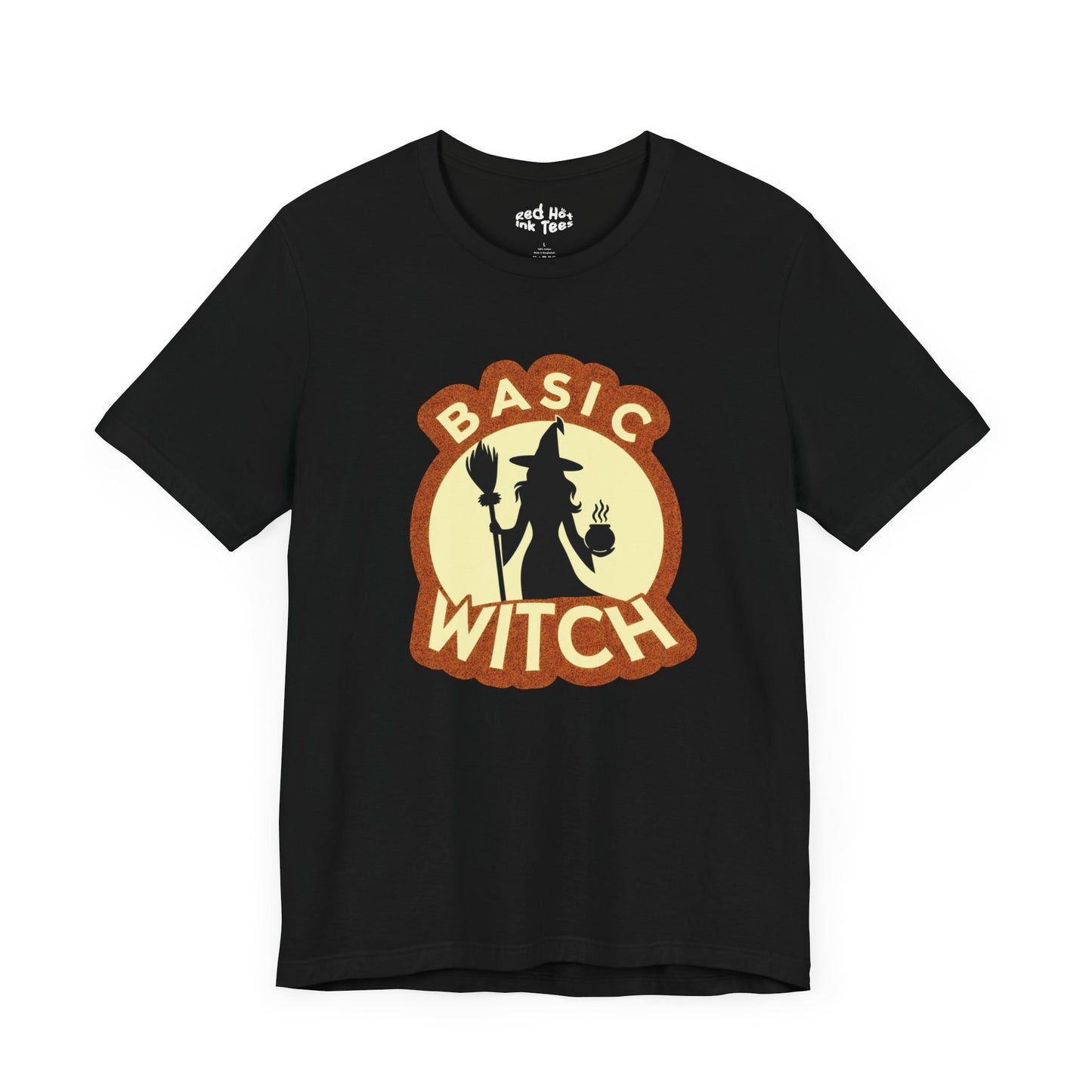 🧙‍♀️☕ "Basic Witch" Funny Halloween Coffee T-Shirt 🎃✨