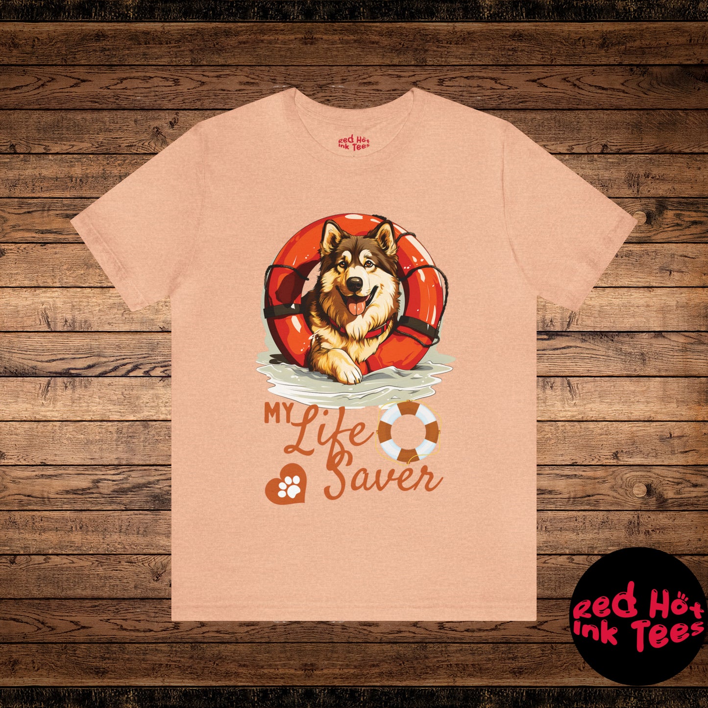 My Life Saver Alaskan Malamute Dog Tee