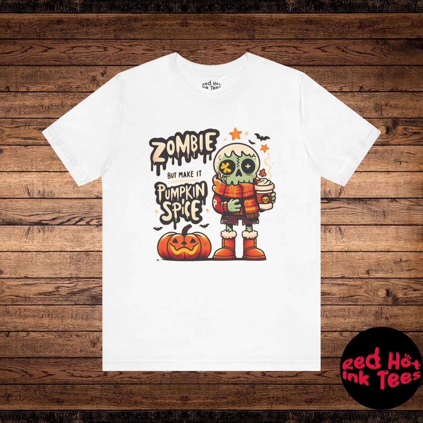 🎃 "Zombie But Make It Pumpkin Spice" Funny Halloween T-Shirt 🧟‍♂️☕