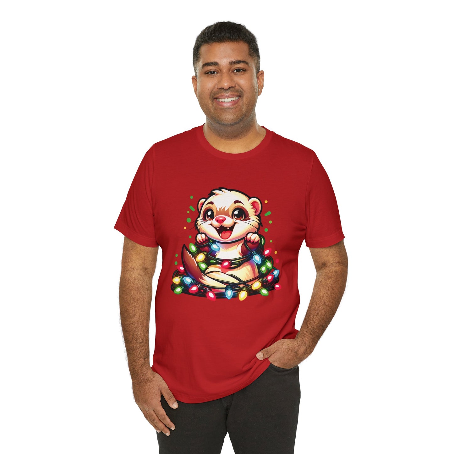 Ferret Christmas Entanglement Tee