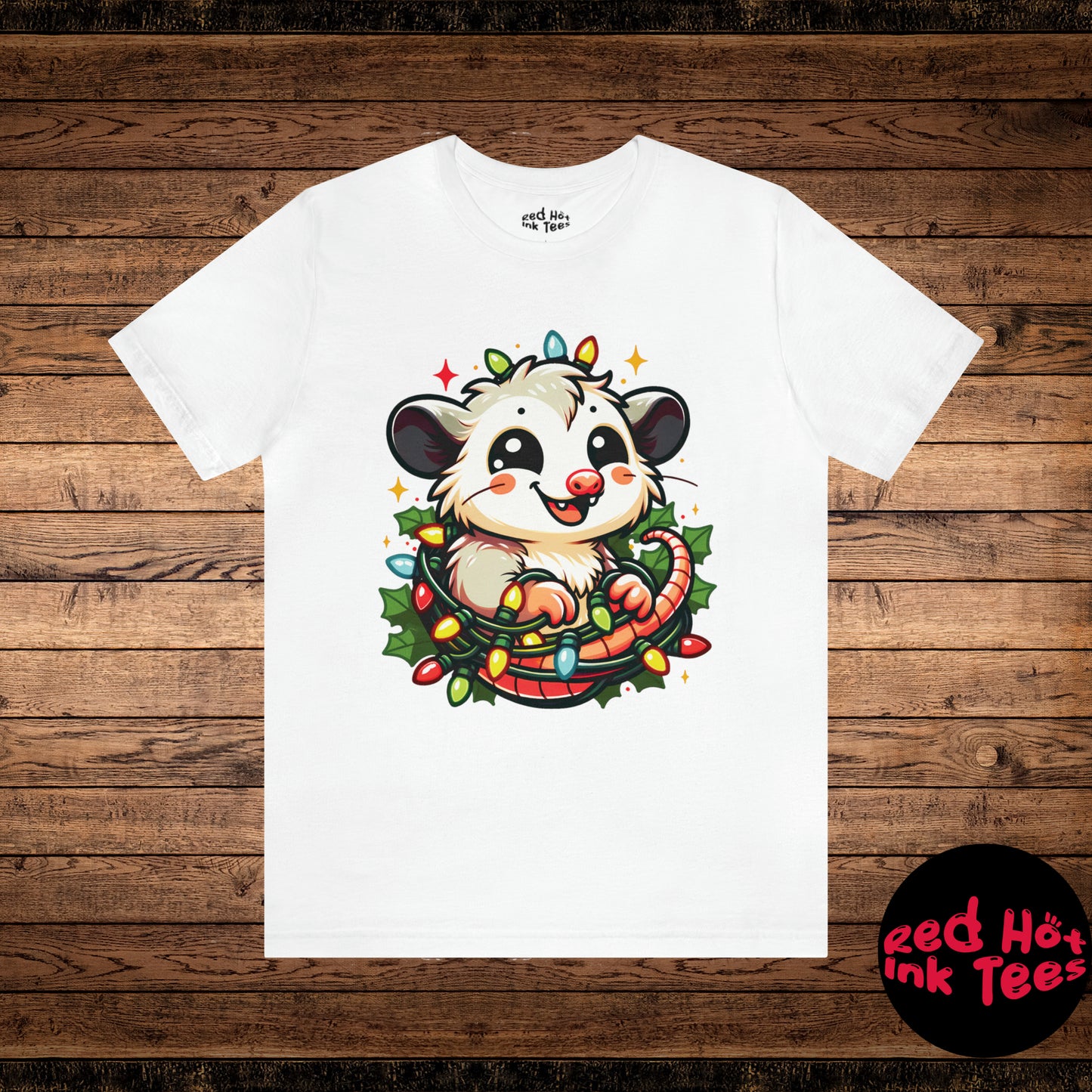 Opossum Christmas Entanglement Tee