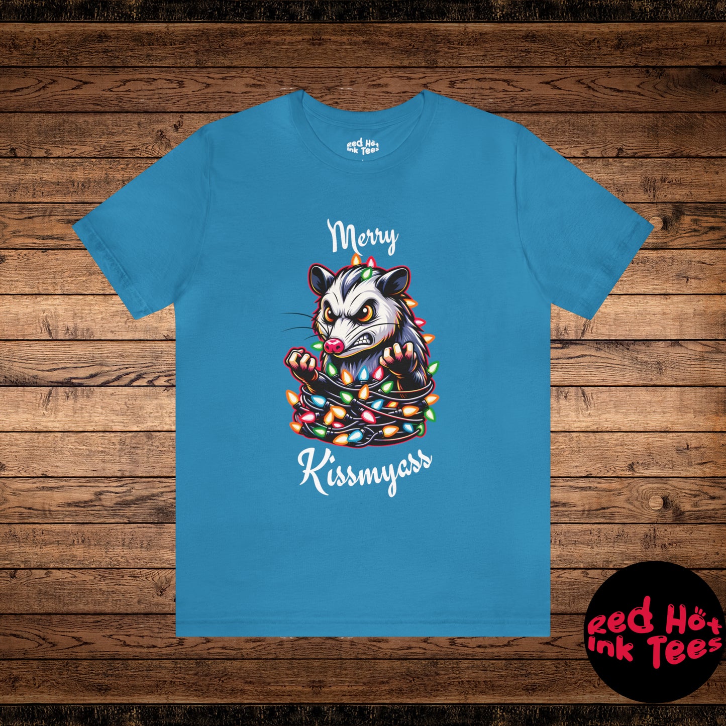 Merry Kissmyass Opossum Tee