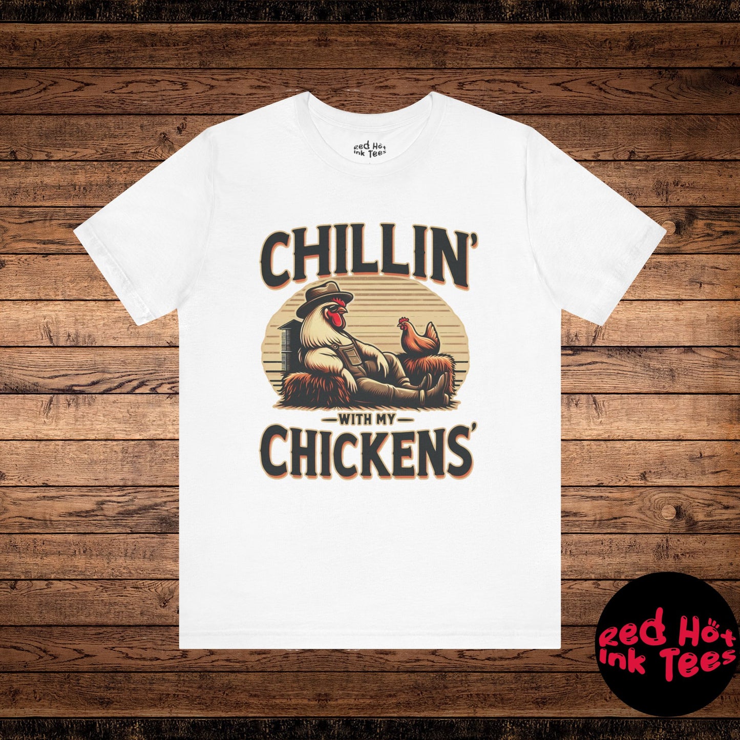 🐔 "Chillin' with My Chickens" Funny Rooster T-Shirt 🐓