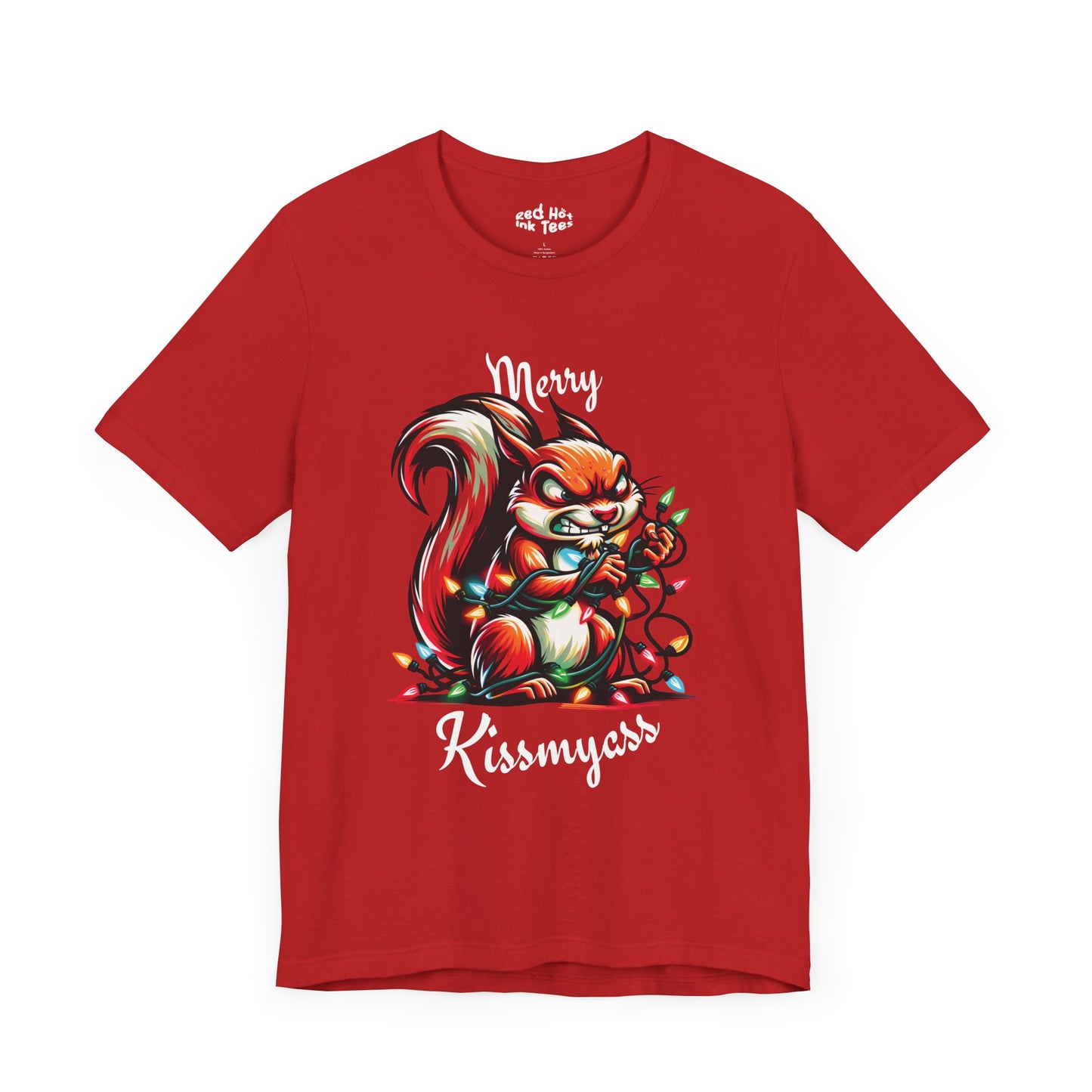 Merry Kissmyass Squirrel Tee