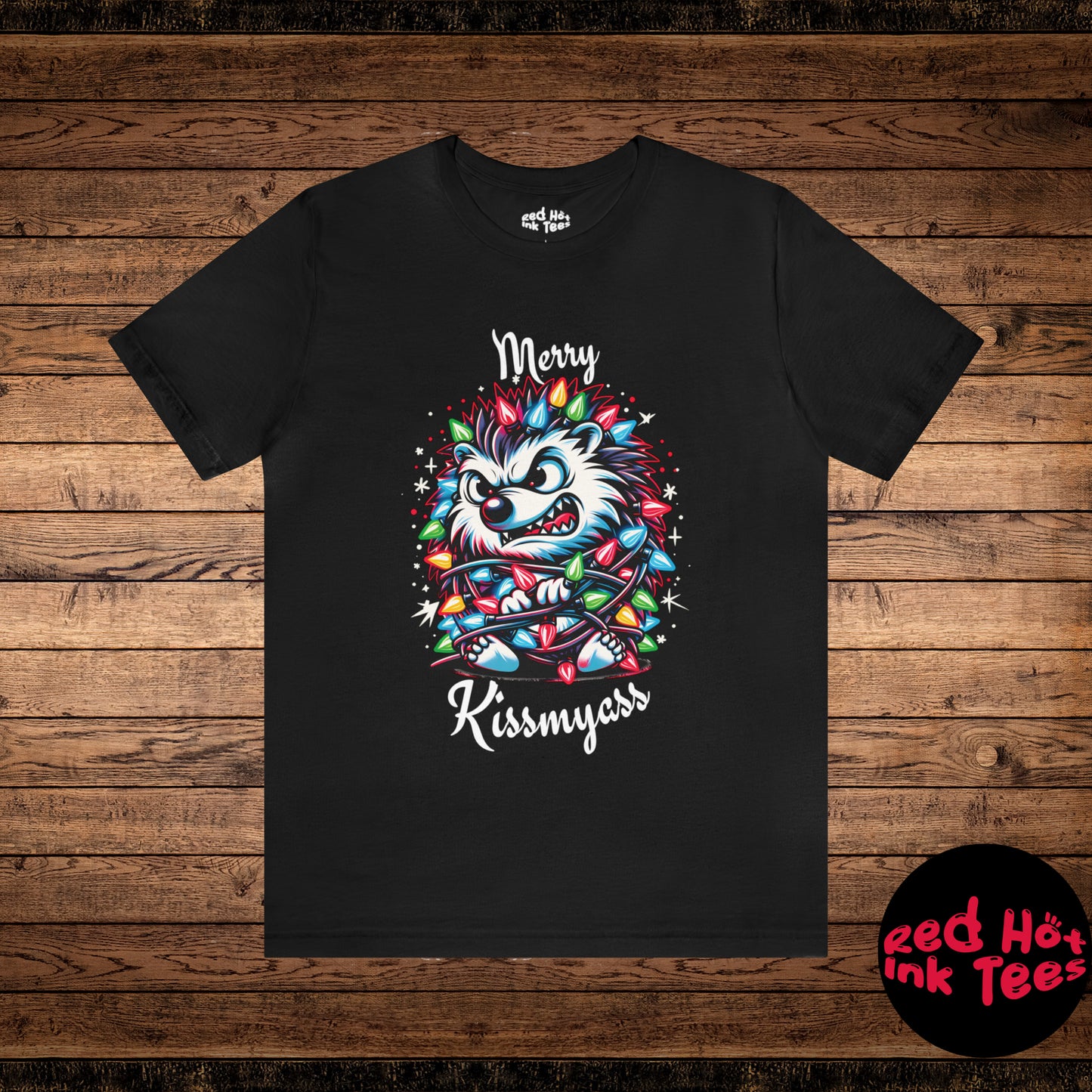 Merry Kissmyass Hedgehog Tee