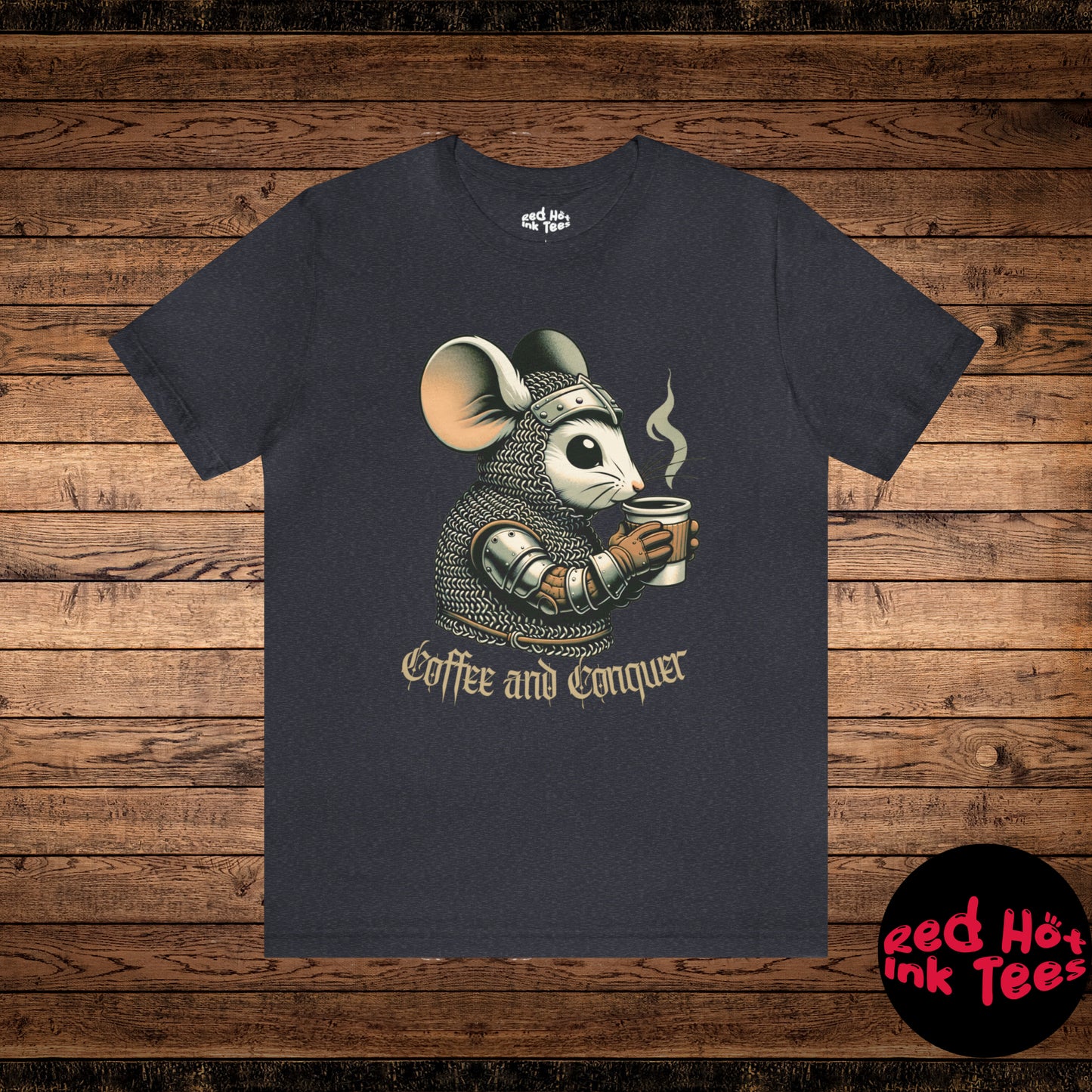 🐭 Coffee and Conquer Mouse Tee 🐭