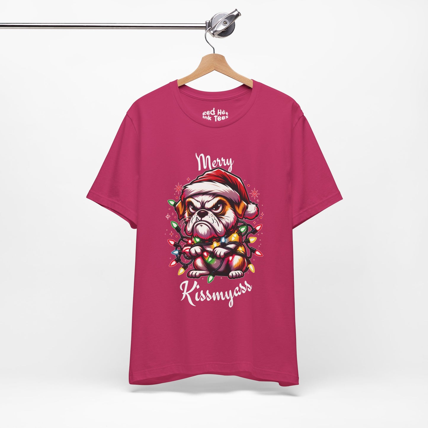 Merry Kissmyass Dog Tee