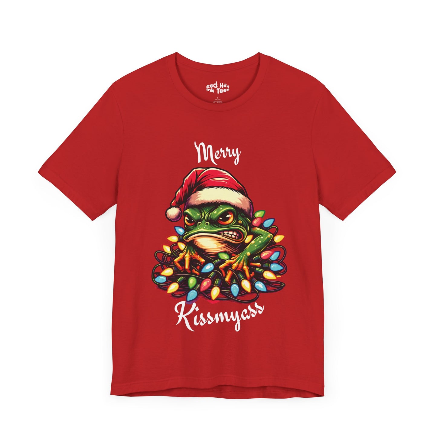 Merry Kissmyass Frog Tee