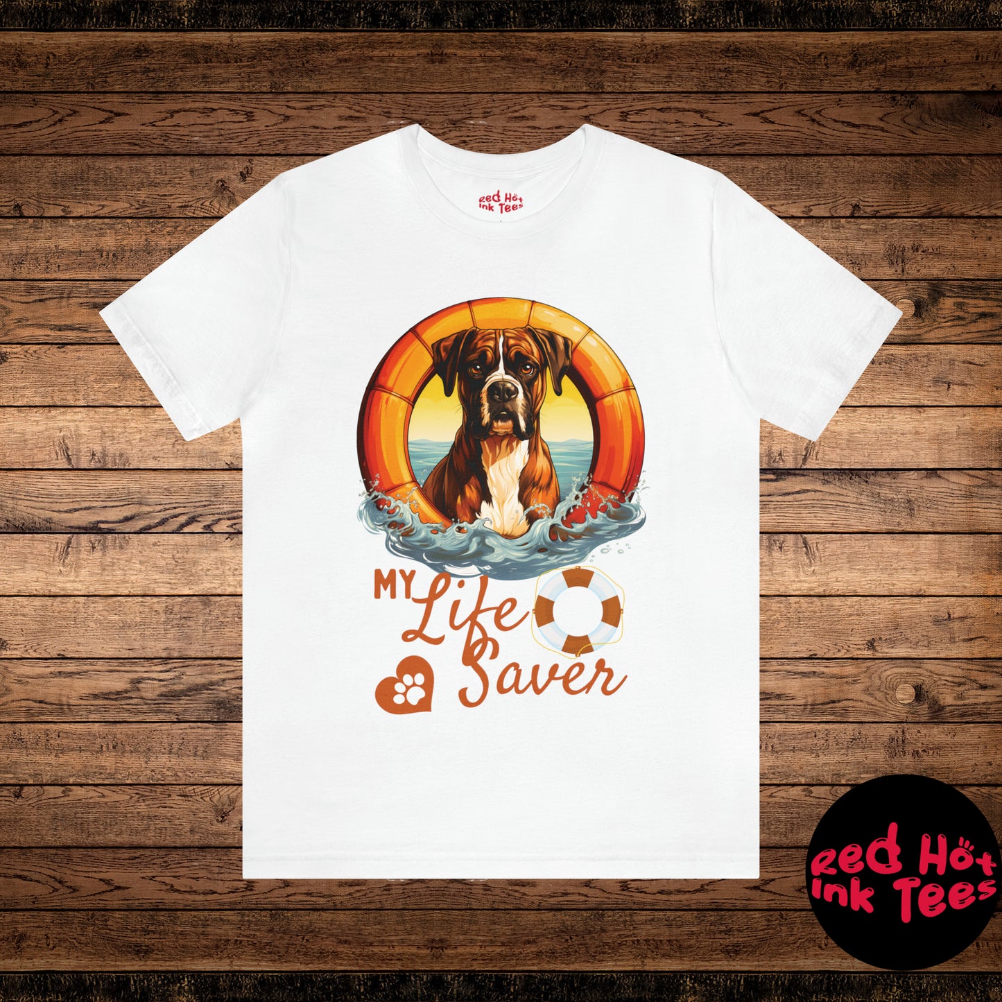 My Life Saver Boxer Dog Tee