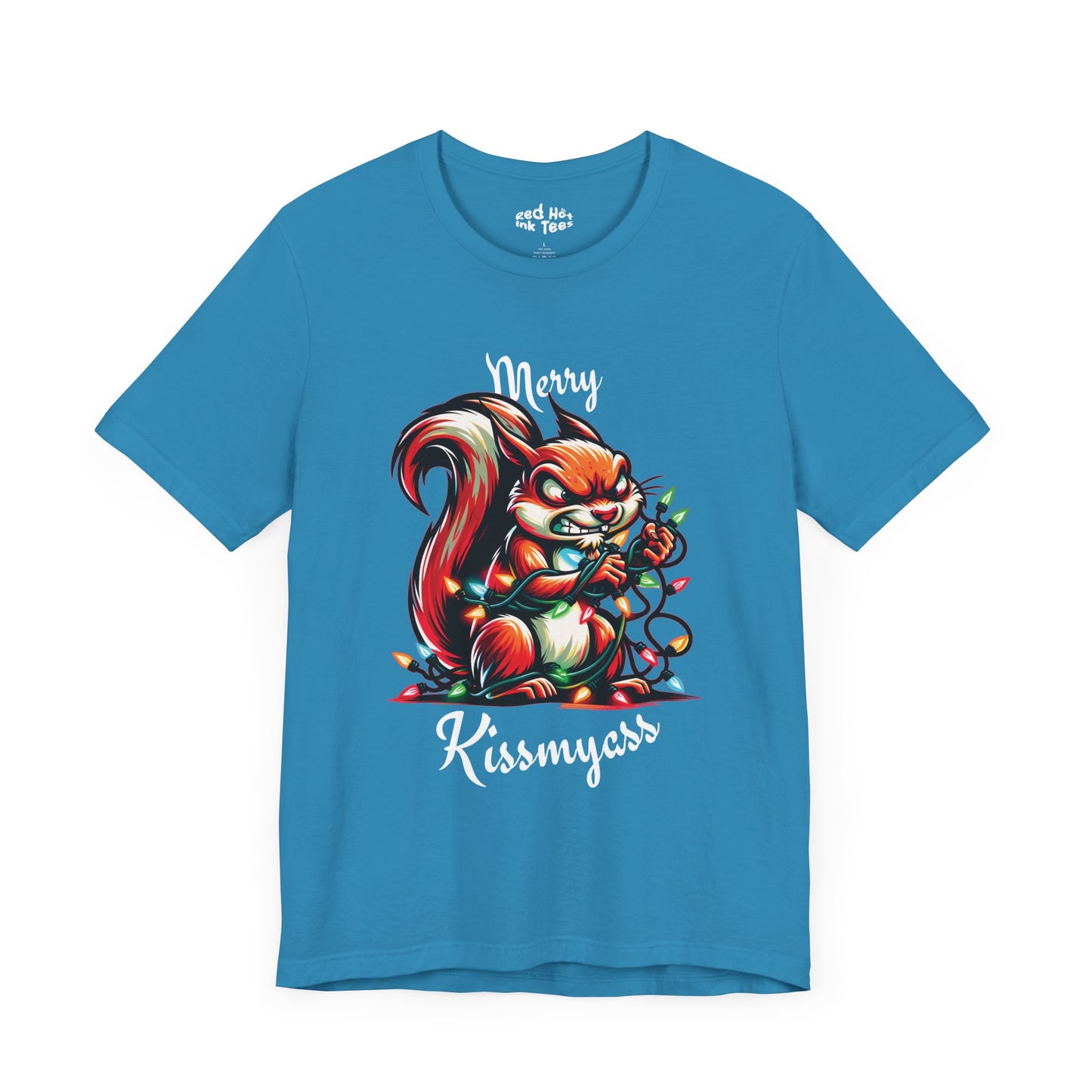 Merry Kissmyass Squirrel Tee