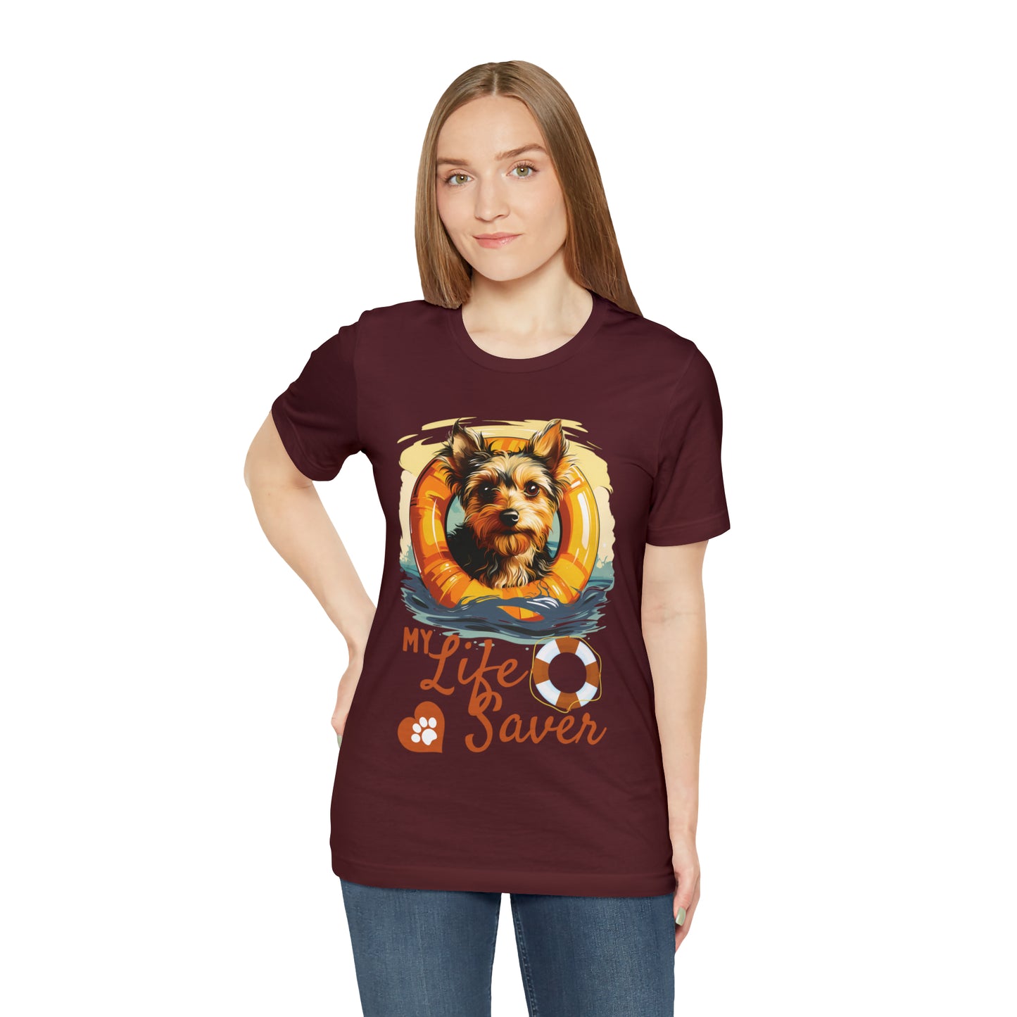 My Life Saver Silky Terrier Dog Tee