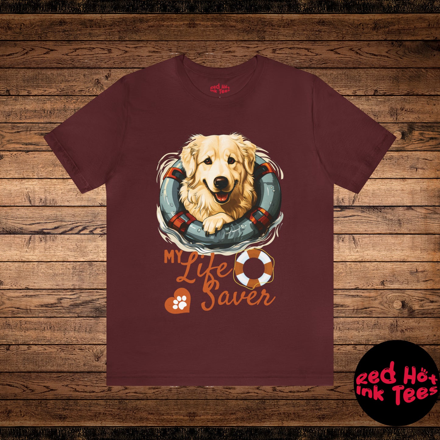 My Life Saver Great Pyrenees Dog Tee