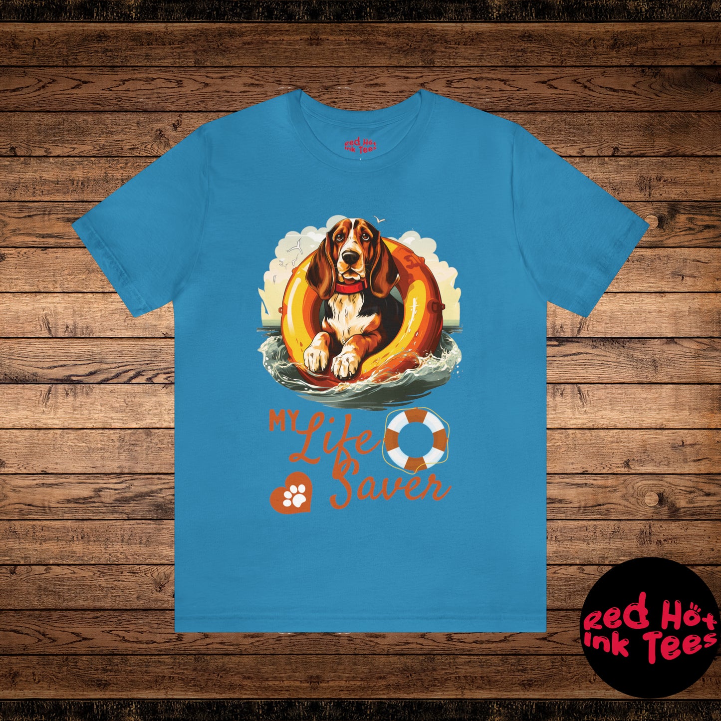 My Life Saver Basset Hound Dog Tee