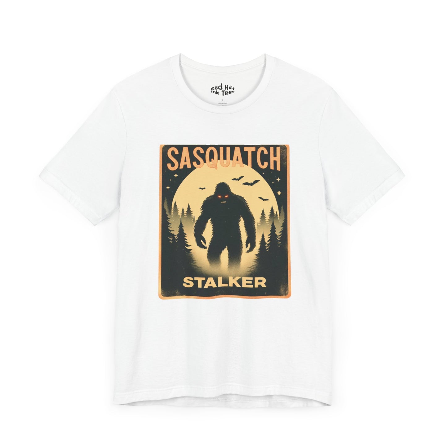 🦶🌕 "Sasquatch Stalker" Vintage Halloween Forest T-Shirt 🌲✨