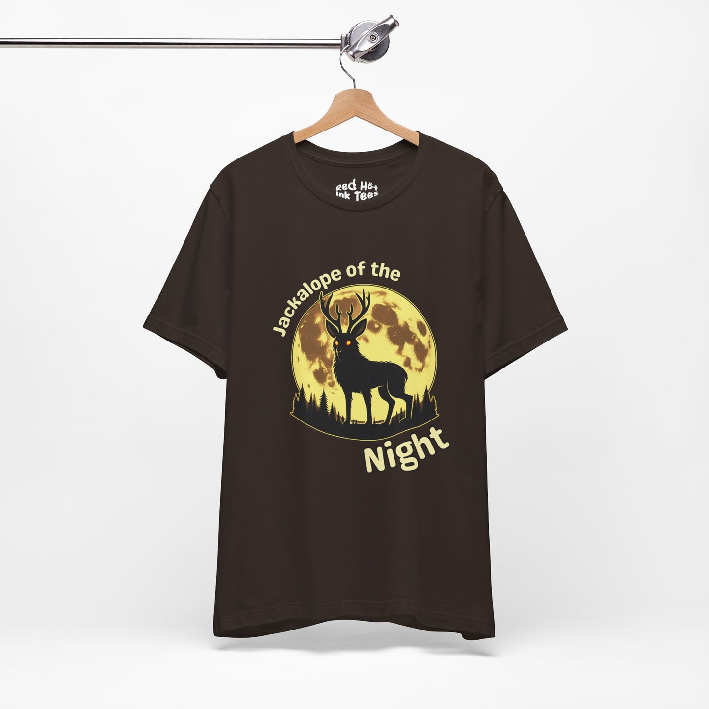 🌕🦌 "Jackalope of the Night" Mysterious Halloween T-Shirt 🌕🖤