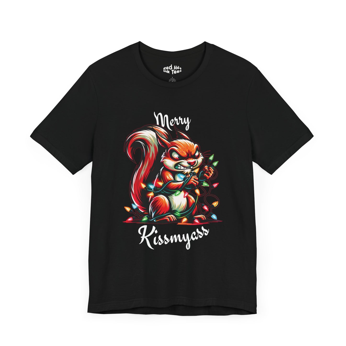 Merry Kissmyass Squirrel Tee