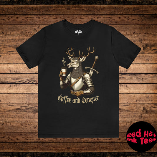 🦌 Coffee and Conquer Deer Tee 🦌