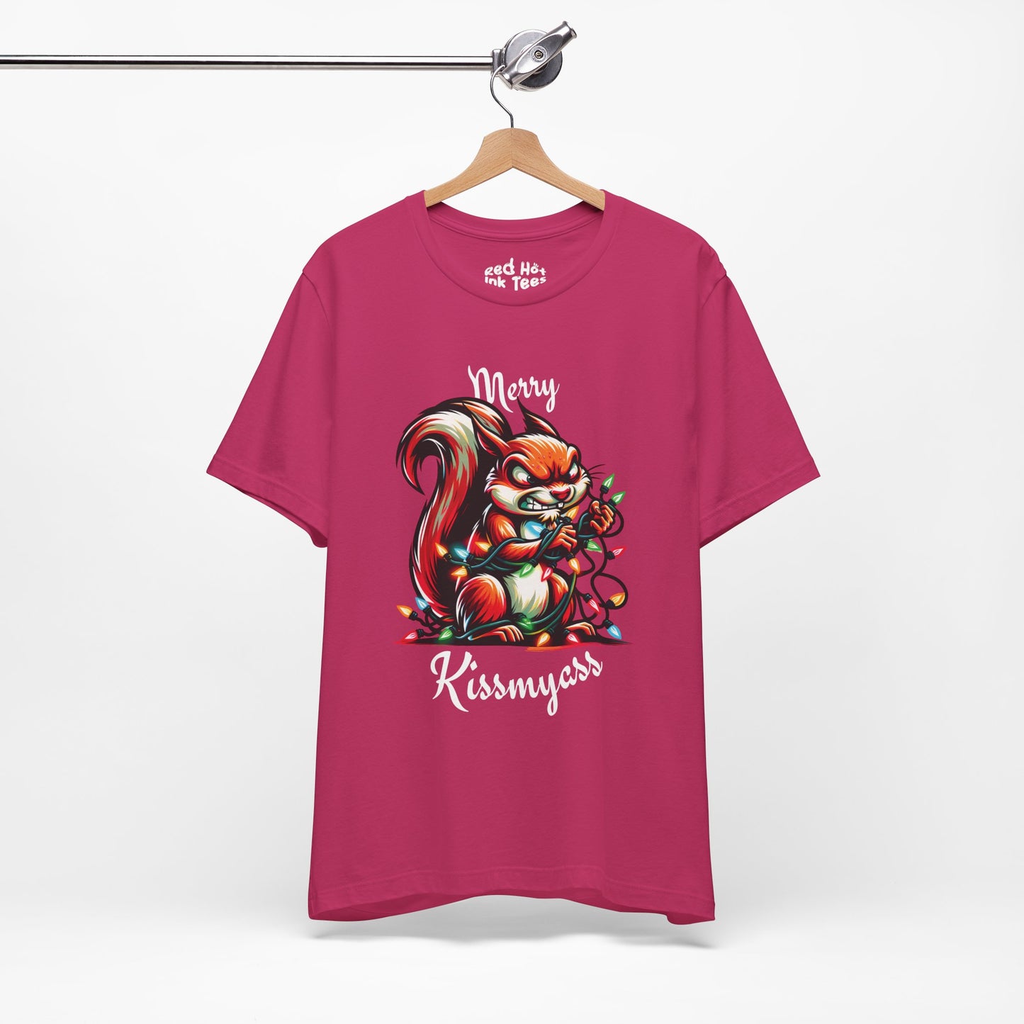 Merry Kissmyass Squirrel Tee