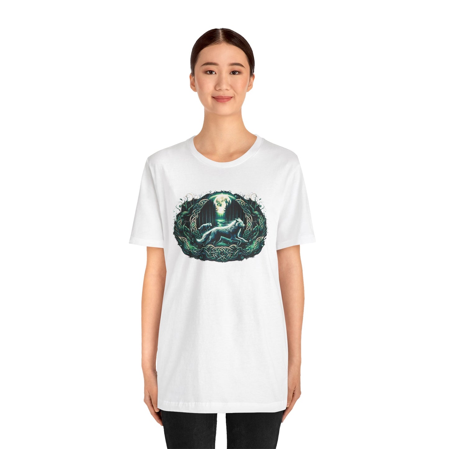 Wolves Run Wild in Celtic Blood Tee