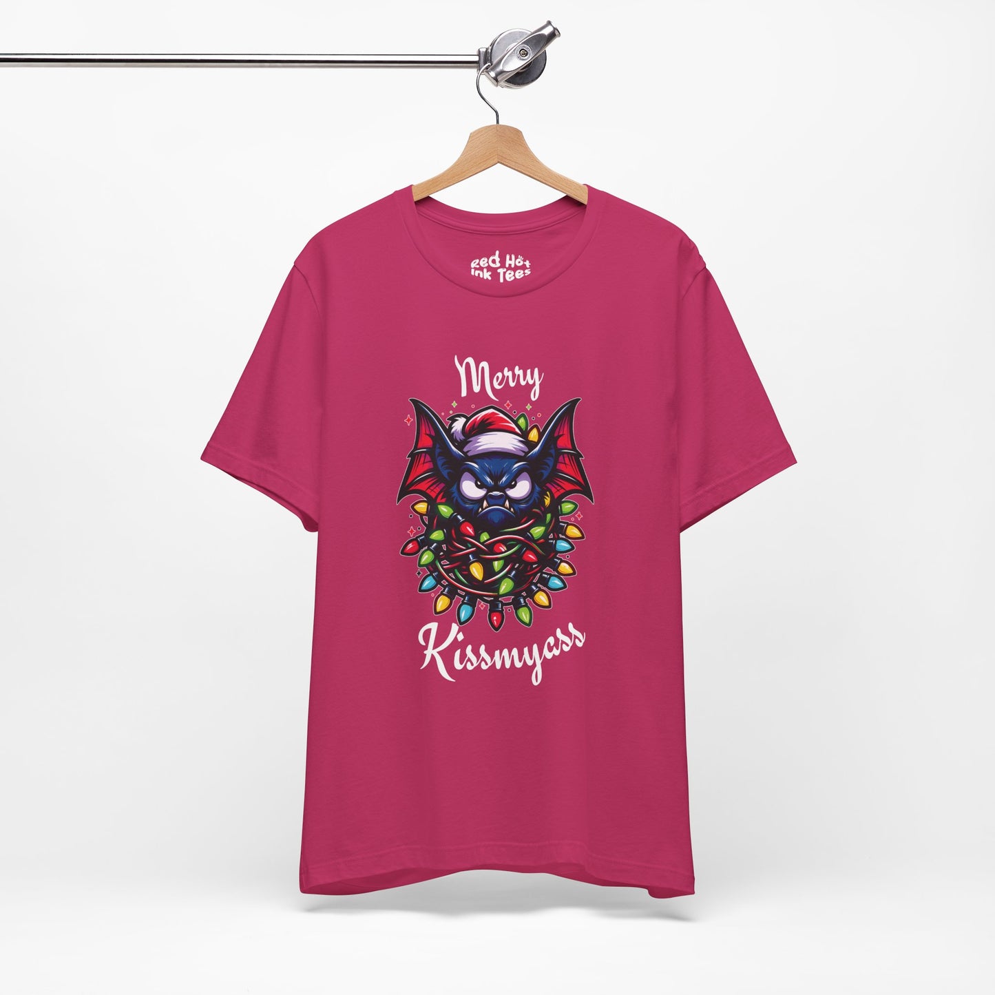 Merry Kissmyass Bat Tee