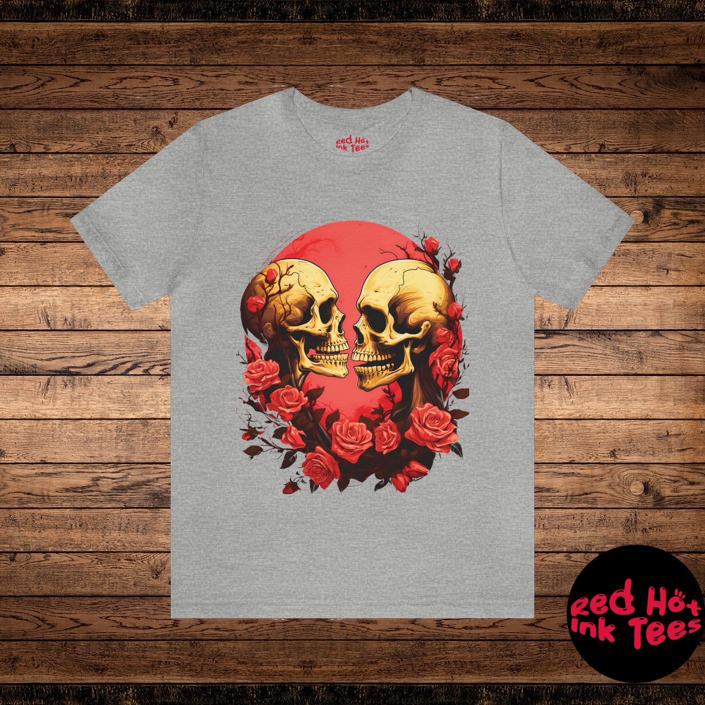 Skeletons' Serenade in Shades of Rose Tee